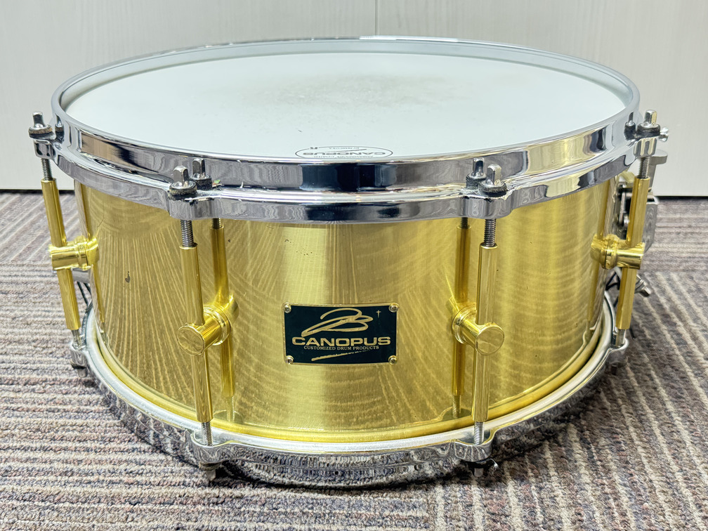 canopus USED CANOPUS The Brass Snare Drum 6.5x14 B-1465（中古/送料