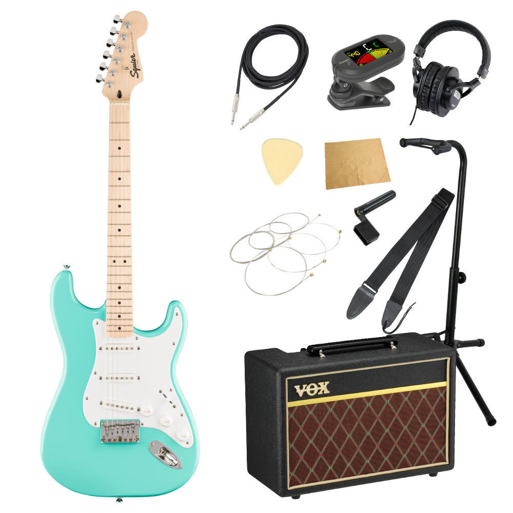 Squier by Fender Sonic Stratocaster HT MN Sea Foam Green エレキ
