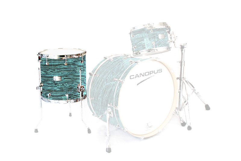 canopus CANOPUS NV60M2 16x16 Floor Tom Turquoise Oyster Wrap