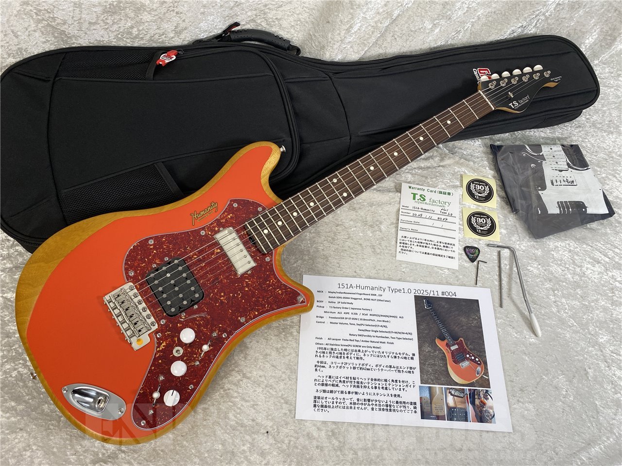 ベース T.S factory 151A-HUMANITY TYPE2.0B #001 ベース T.S factory 151A-HUMANITY TYPE2.0B #001 T.S factory 151A