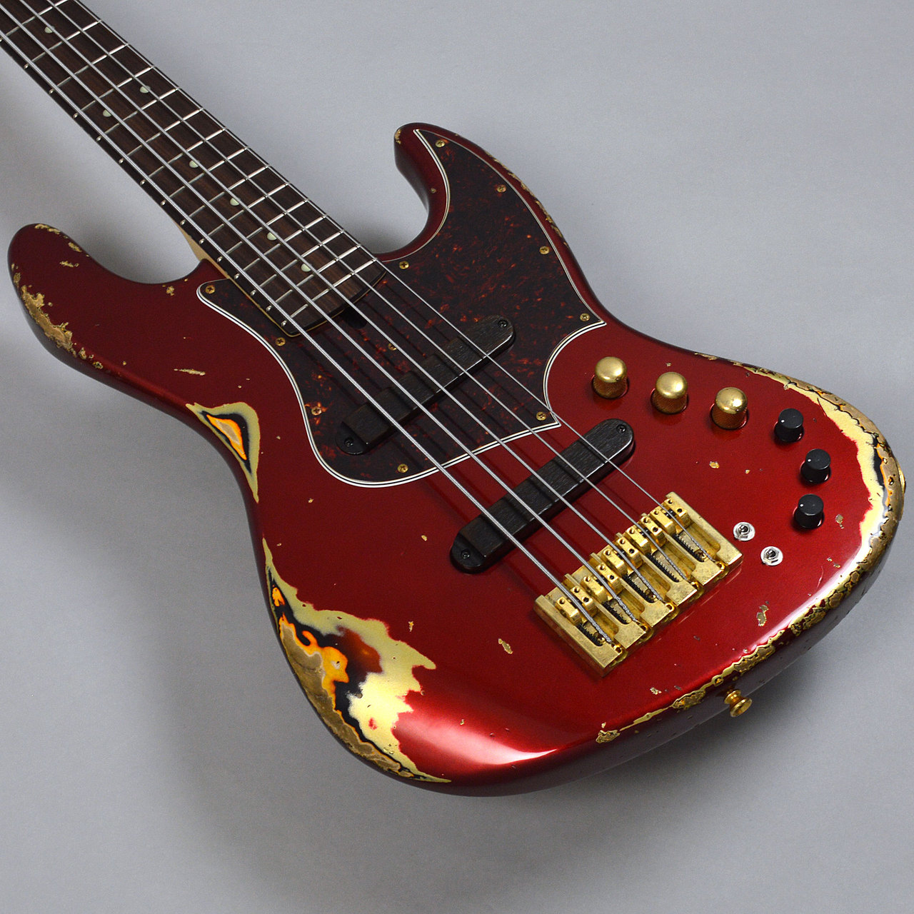 Xotic XJ-1T5st Dark Candy Apple Red over 3TB Heavy Aged Ash/Rose ...