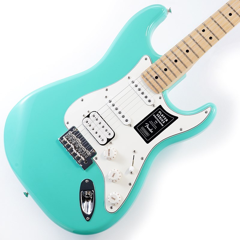 【売ります】Fender Player Stratocaster 2023年製 美品 Fender Player Stratocaster HSS (Sea Form Green/Maple) [Made In
