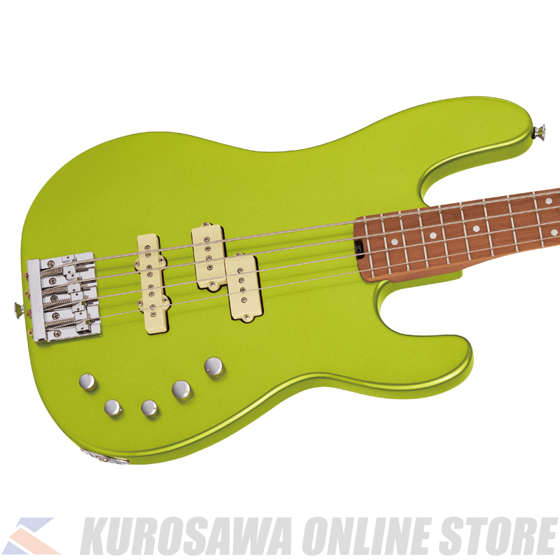 Charvel Pro-Mod San Dimas Bass PJ IV Caramelized LimeGreenMetallic