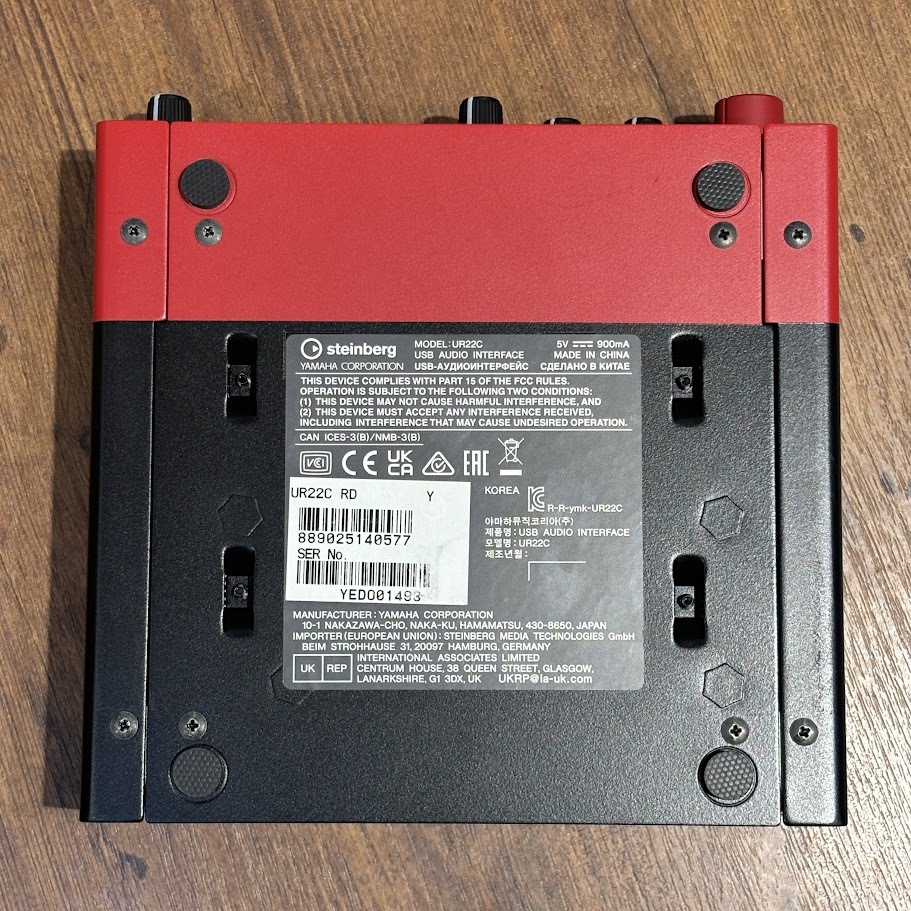 Steinberg 【特別価格】UR22C RD (レッド) オーディオインターフェイス