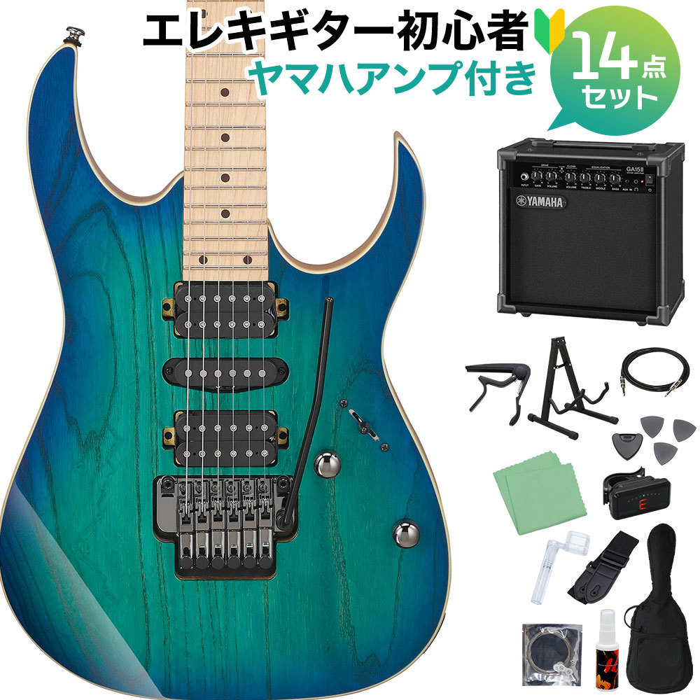 Ibanez RG470AHM BMT エレキギター初心者14点セット 【ヤマハアンプ付き】 メイプル指板  アッシュ材ボディ（新品/送料無料）【楽器検索デジマート】