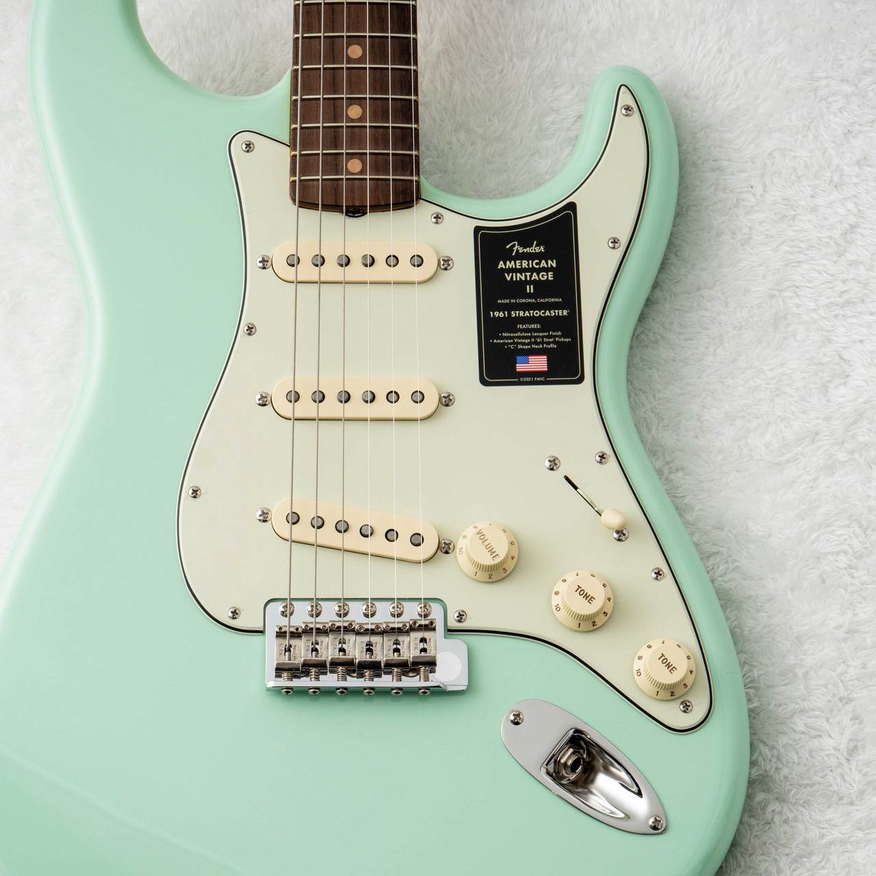 Fender American Vintage II 1961 Stratocaster Surf Green 【3.55kg
