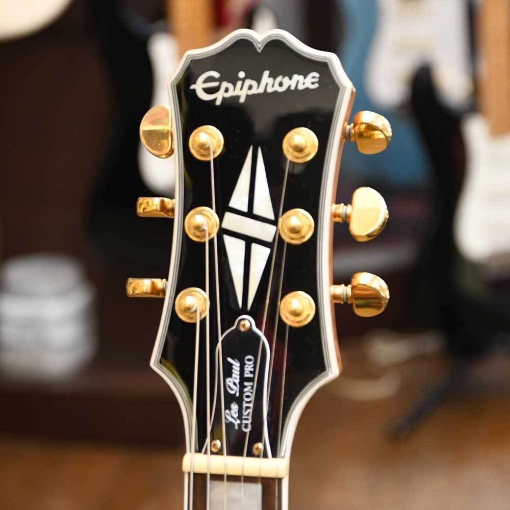【美品】Epiphone Les Paul Custom Pro ソフトケース付 美品】Epiphone Les Paul Custom Pro ソフトケース付