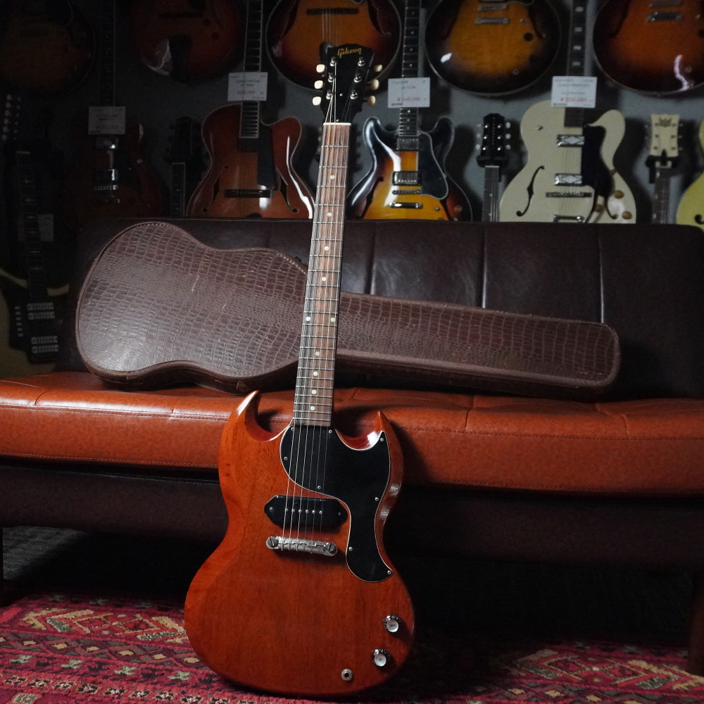 Gibson 1964 SG Junior Cherry Red w/Alligator Chipboard Case