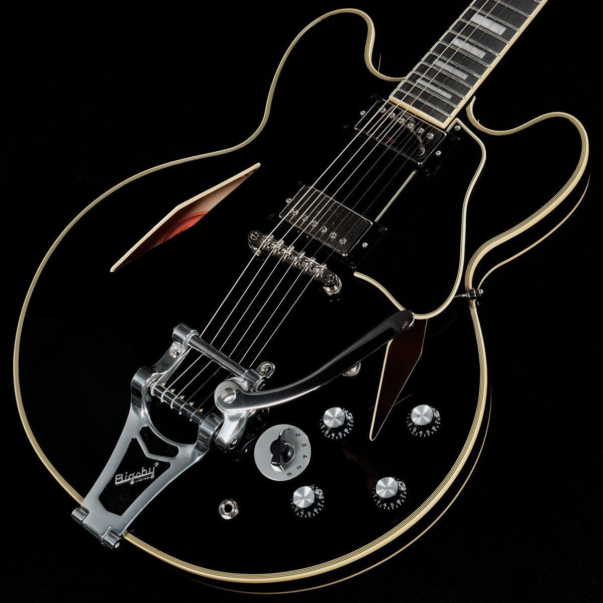 Epiphone Shinichi Ubukata ES-355 Custom Bigsby ver.02 Ebony [生形 