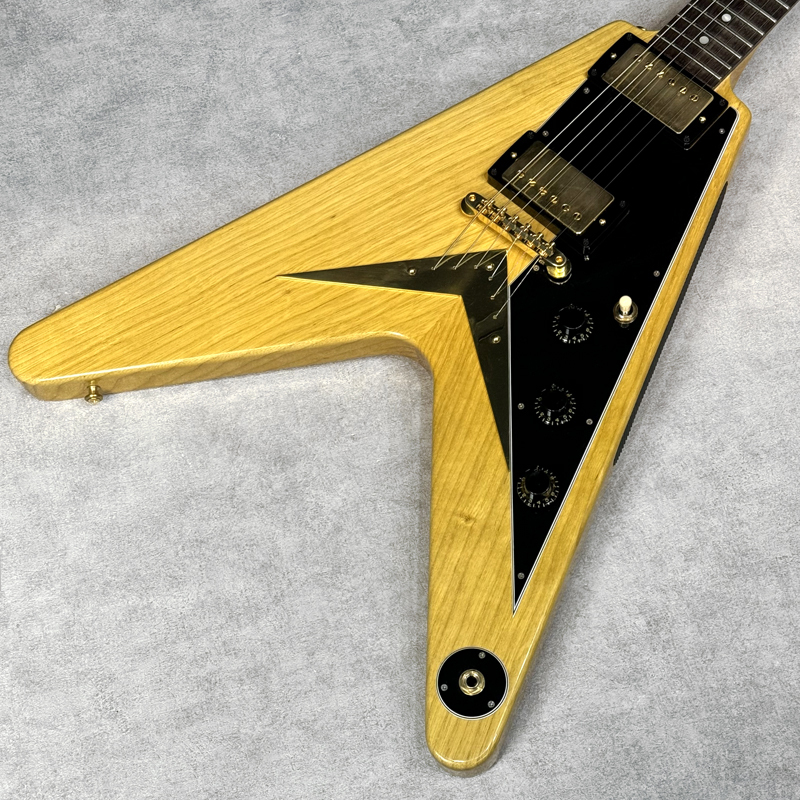 Gibson Custom Shop 1958 Korina Flying V Reissue (Black Pickguard)