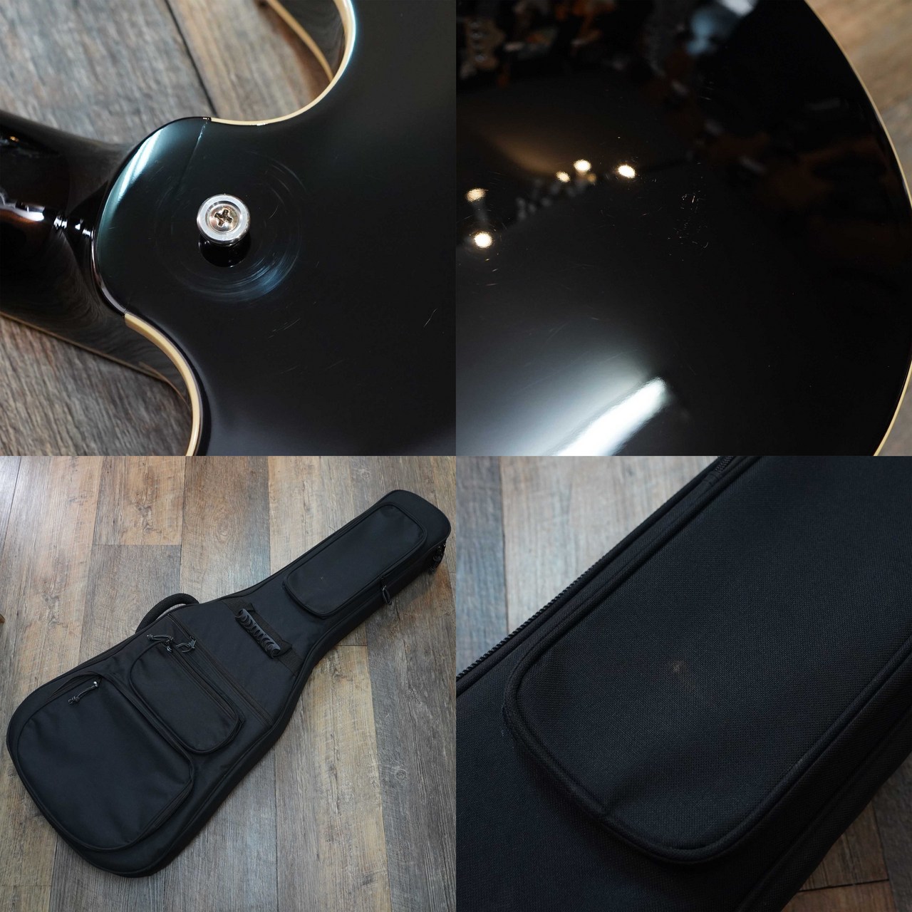 Three Dots Guitars SH Ebony Black（中古）【楽器検索デジマート】