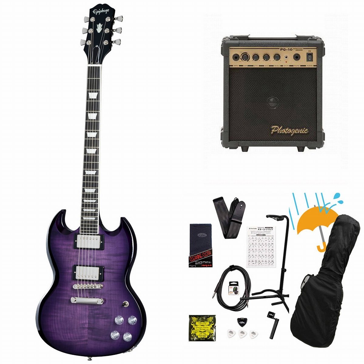 ギター Epiphone SG Epiphone SG Special P-90 Electric Guitar Faded Pelham Blue