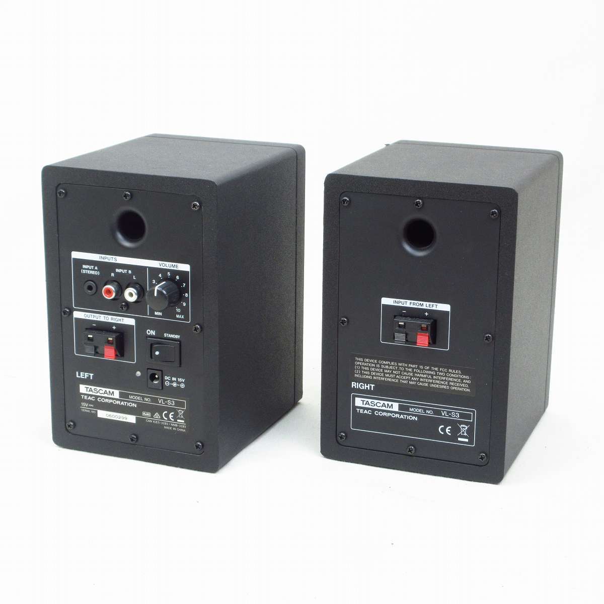 Tascam VL-S3 コンパクトなモニタースピーカー 【横浜店】（中古