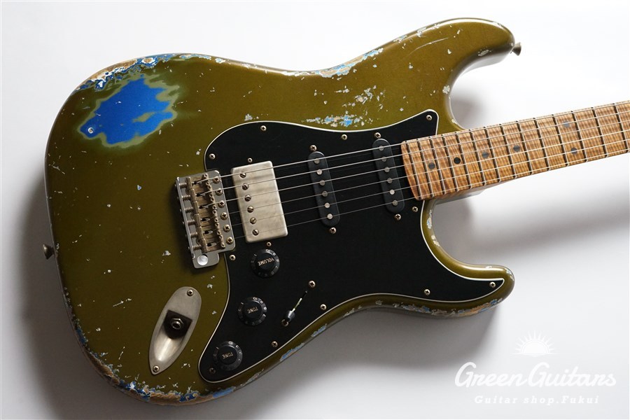 Xotic XSC-2 - Olive Drab over Lake Placid Blue / Heavy Aged