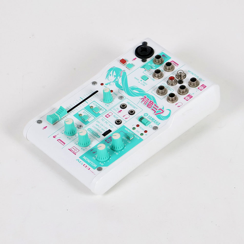 初音ミクコラボモデル ミキサー ヤマハ YAMAHA AG03 Amazon | YAMAHA ウェブキャスティングミキサー 3チャンネル