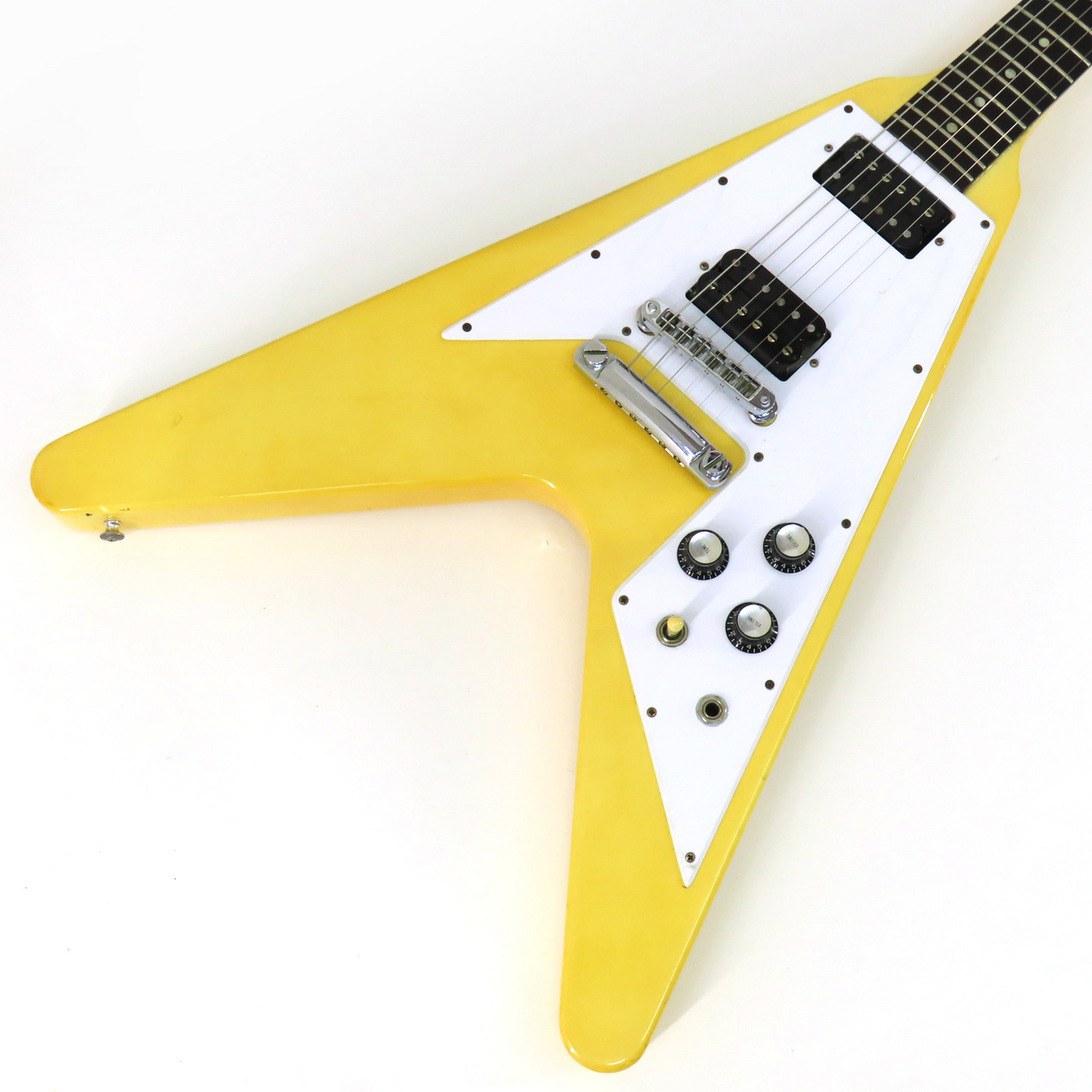 フライングV ケース付き　変形 エレキギター ビンテージホワイト Gibson Flying V（中古/送料無料）【楽器検索デジマート】