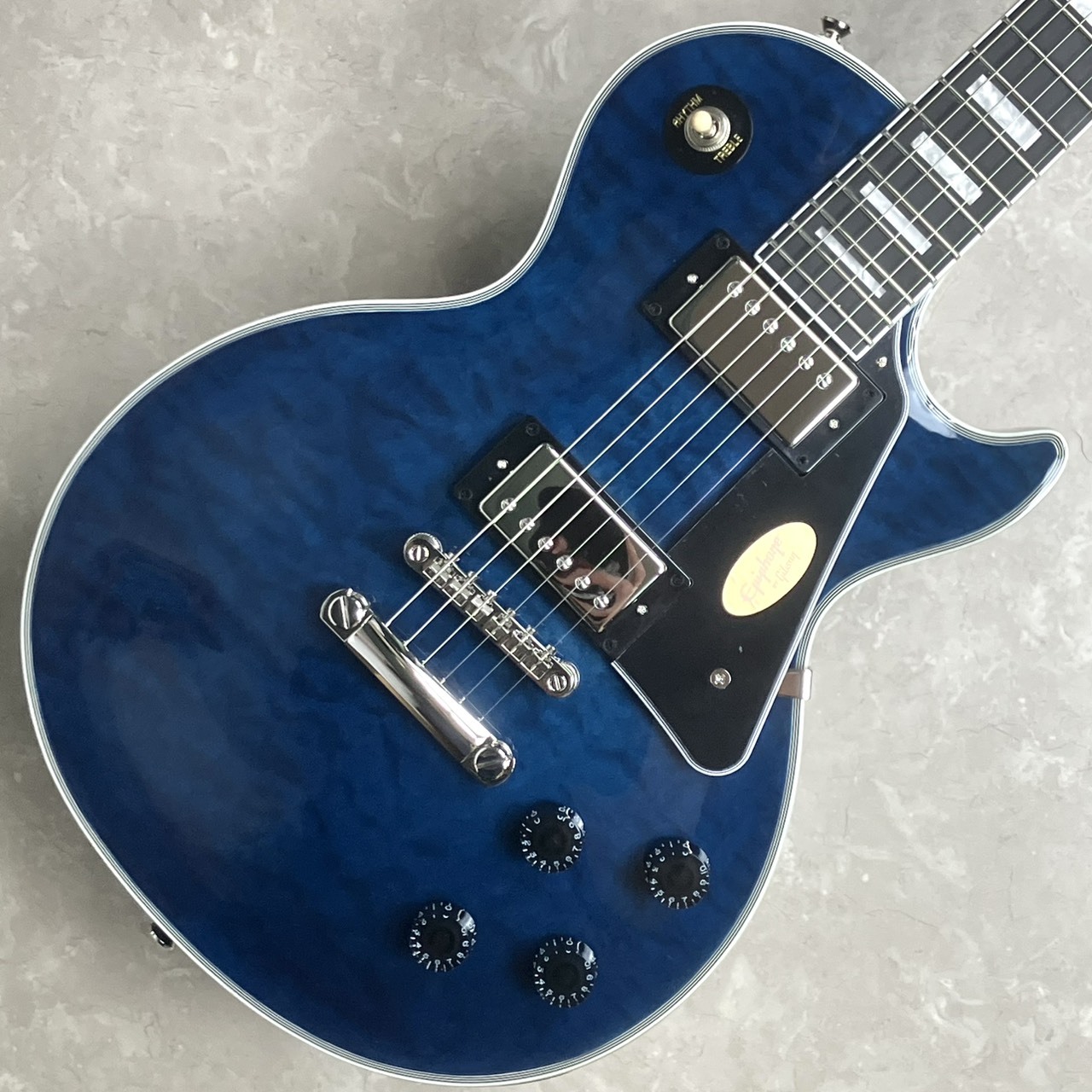Epiphone Les Paul Custom Quilt Viper Blue (バイパーブルー) エレキ