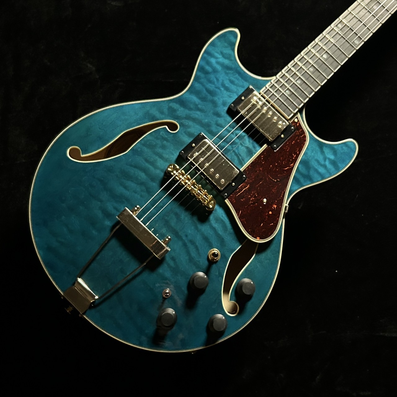 Ibanez AMH90QM-TBL 5B-01 フルアコ Ibanez AMH90QM TBL フルアコギター（新品/送料無料）【楽器検索