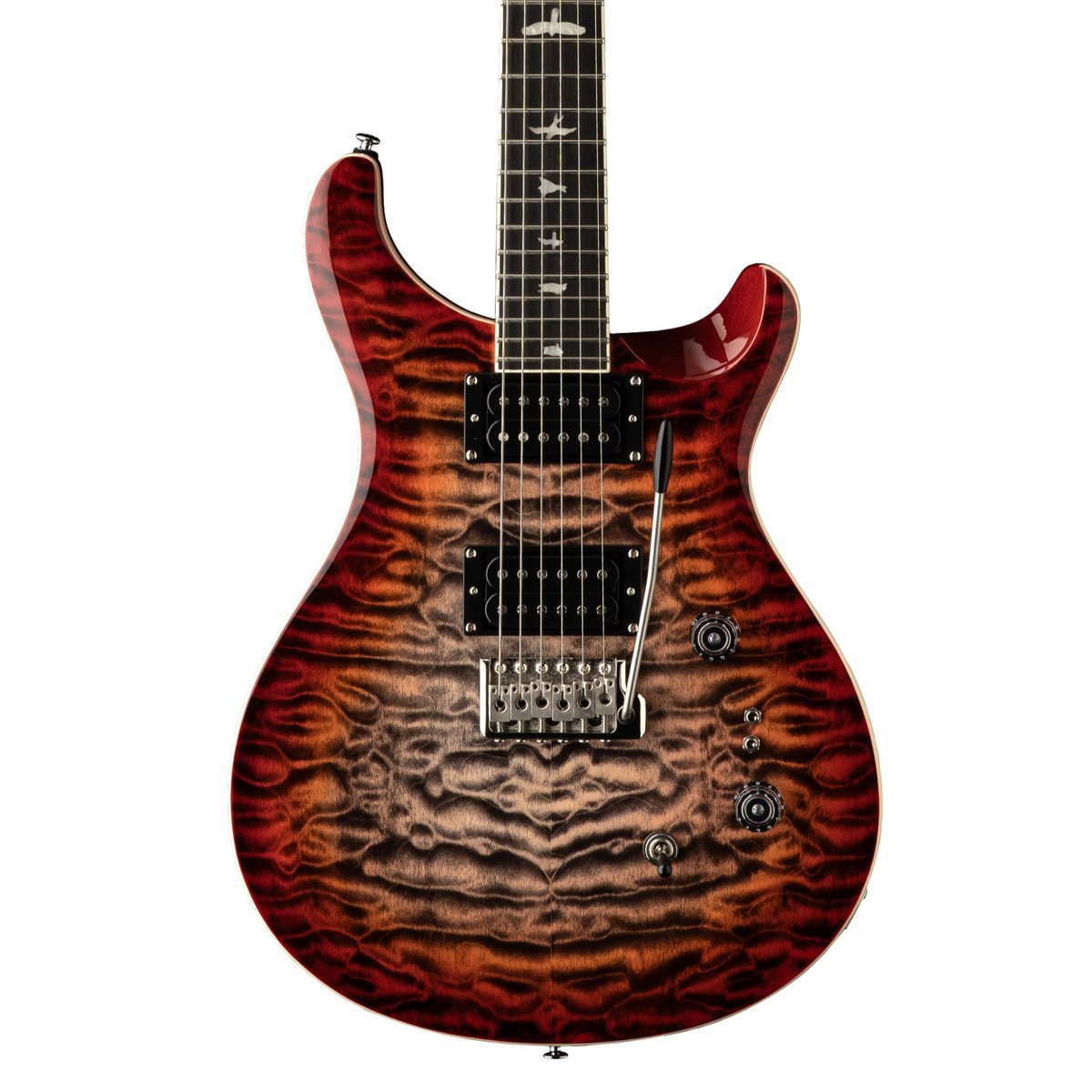 PRS SE SE Custom 24-08 Quilt Package Charcoal Cherry Burst