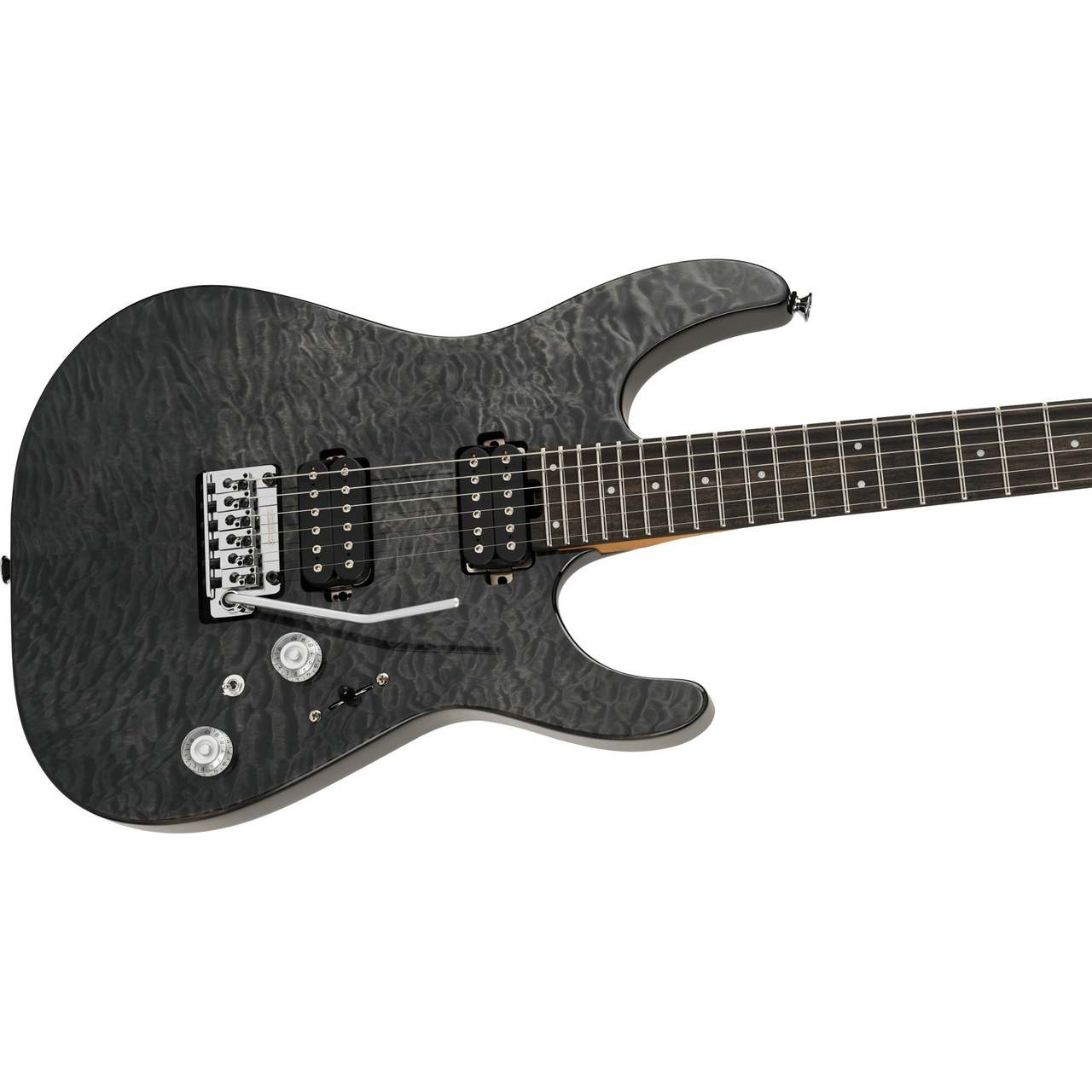 Charvel Pro-Mod Plus DK24 HH 2PT EB QM Ebony Fingerboard Midnight