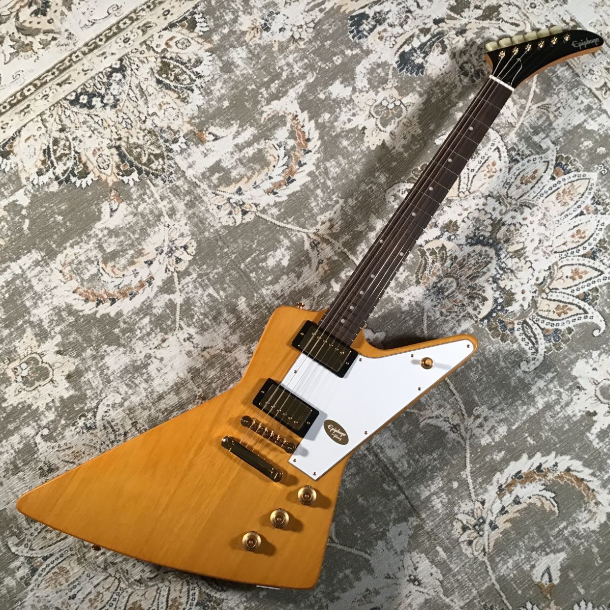 Epiphone Korina Explorer 2.81kg Aged Natural #2308【特別