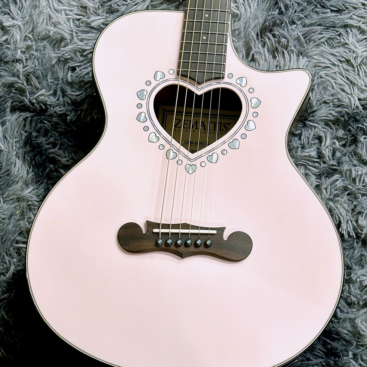 Zemaitis CAM-90HCW Gloss Pink Mother of Pearl（新品/送料無料