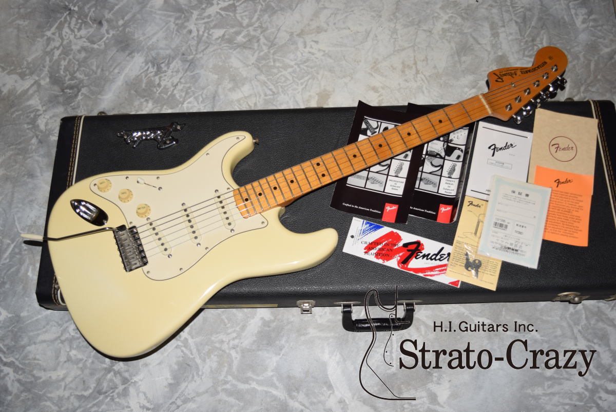 Fender 1997 Hendrix Tribute Stratocaster Olympic White/Maple Cap