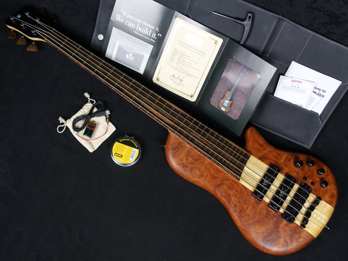 Warwick Custom Shop Masterbuilt Thumb Single Cut 5st Natural Oil