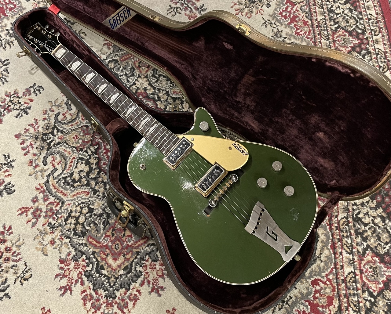 LAKEGUITARビンテージギター Gretsch 【RARE】# 6128 Jet Cadillac Green w/Gold Plated Hardware