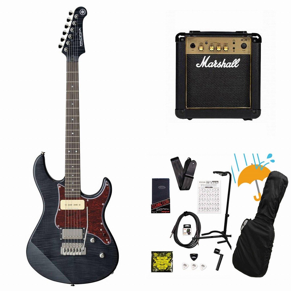 YAMAHA Pacifica 611VFM TBL(トランスルーセントブラック) Marshall 