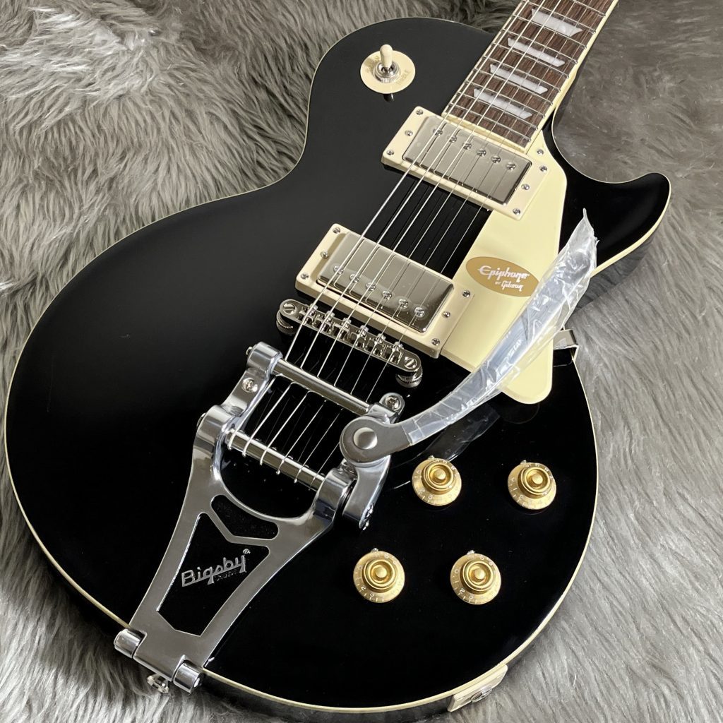 Epiphone Les Paul Standard 50s Bigsby Ebony (エボニー) エレキギター レスポールスタンダード  島村楽器限定【現物（新品/送料無料）【楽器検索デジマート】