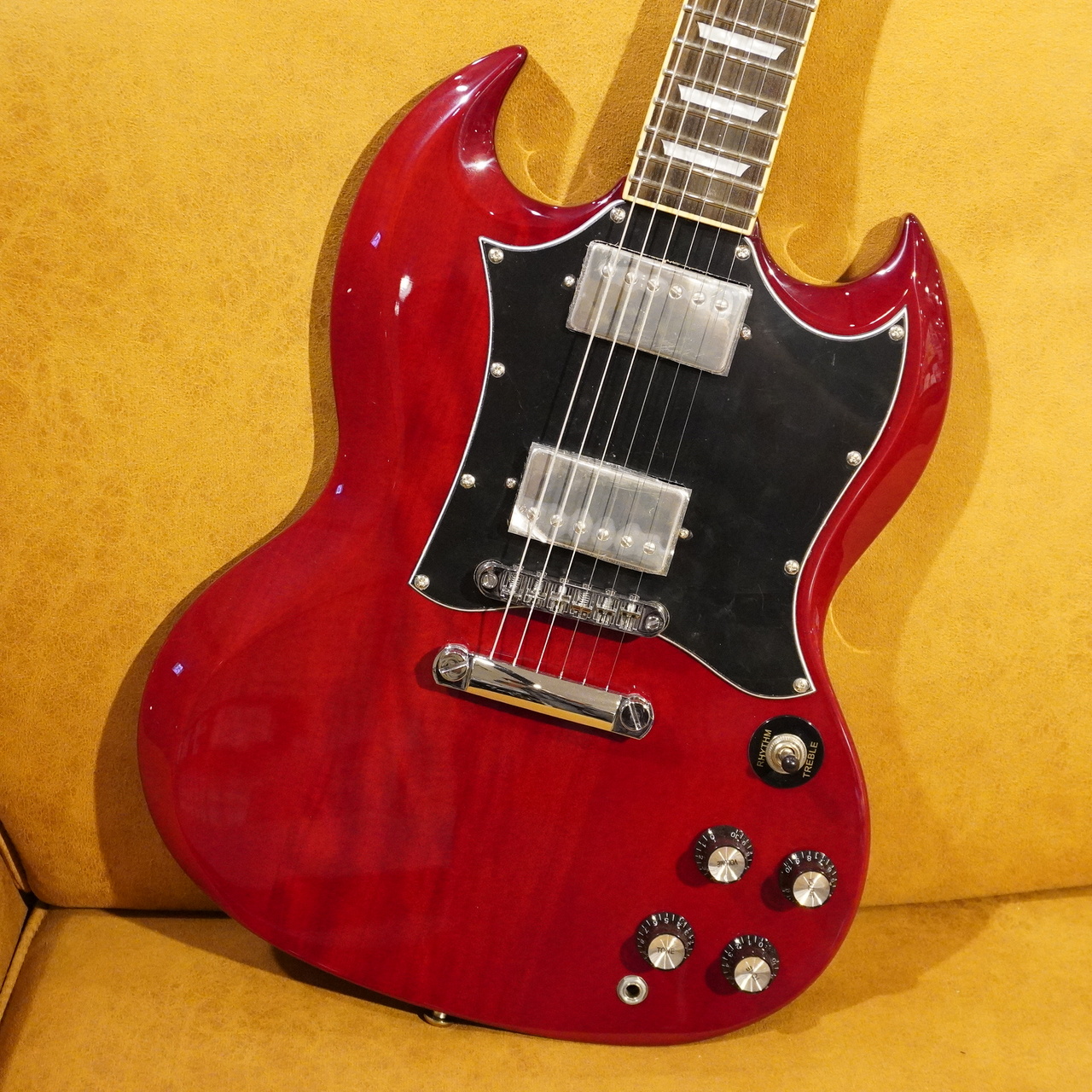 G-SG-STD GrassRoots | Amazon レッド｜スタンド・ケース付き ギター SG GrassRoots Vintage エレキ | エレキギター White ギター