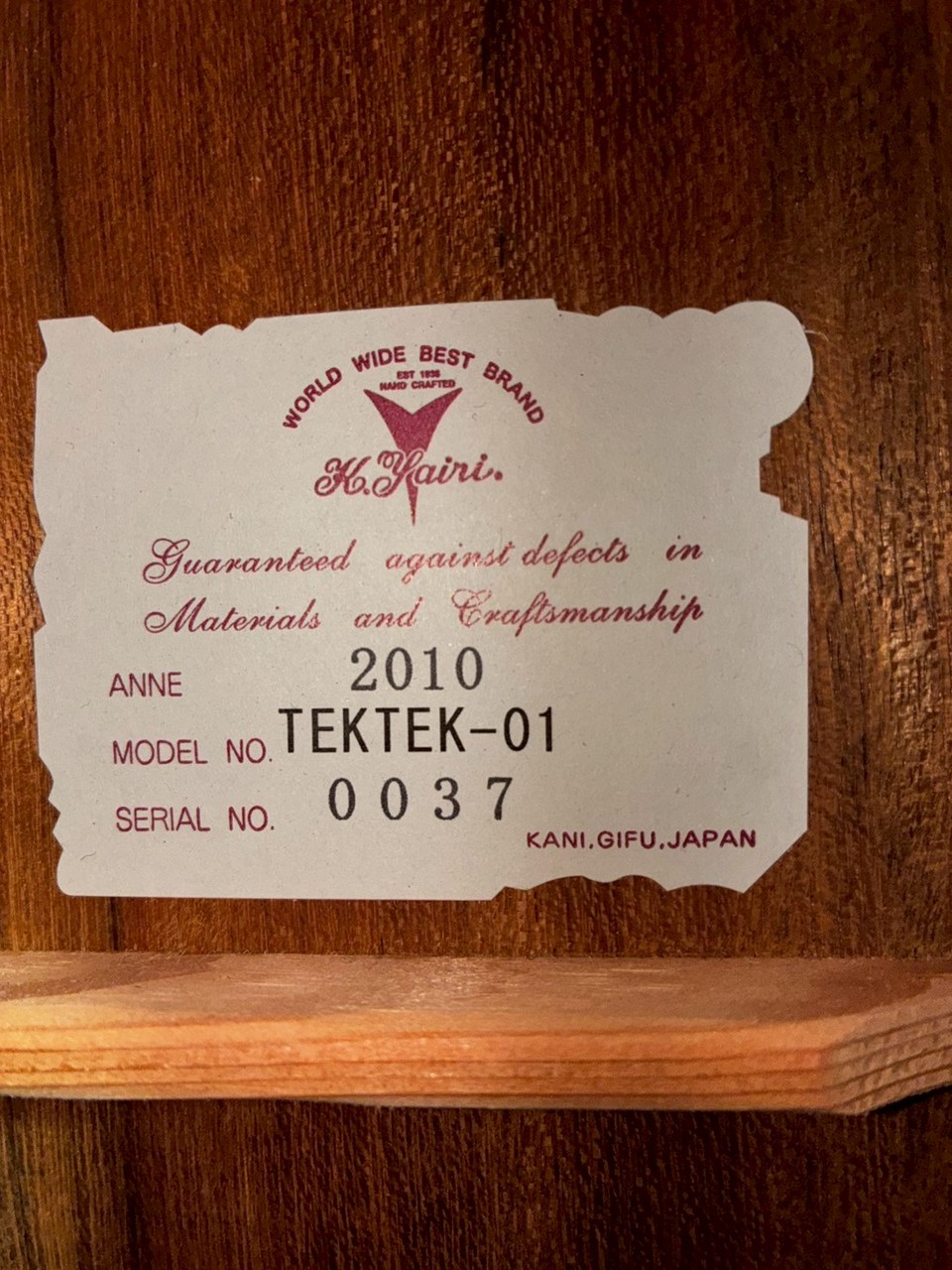 期間限定特価・Kヤイリ<TEKTEK＞日本製・2010年製・トラベルギター 楽天市場】プレゼント付き！K.Yairiヤイリ/トラベル・ギター TEKTEK-01