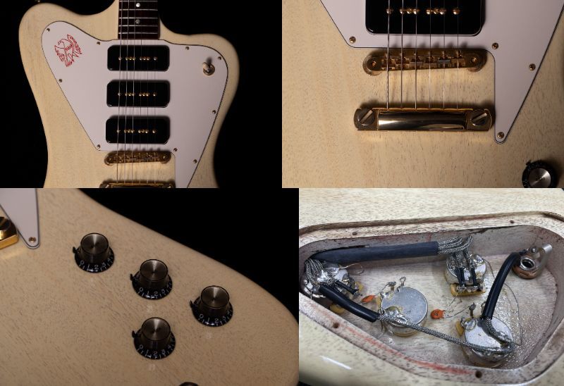 Gibson Custom Shop Non-Reverse Firebird P90 TV White