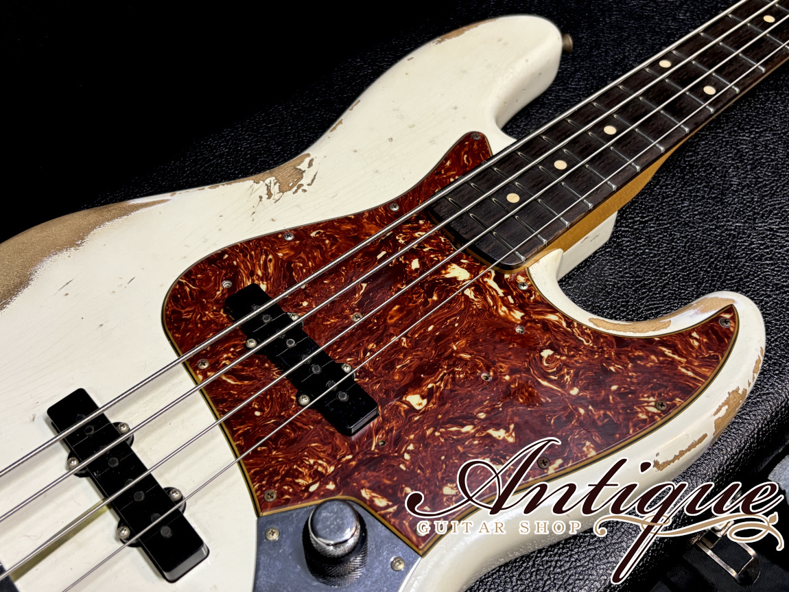 Fender Custom Shop 1960 Jazz Bass 2020 Olympic White Heavy Relic