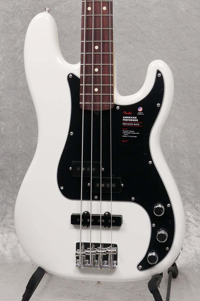 Fender American Performer Precision Bass Rosewood Arctic White