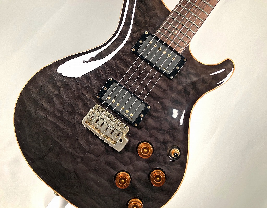 DEAN Hardtail Pro Tremolo Quilt Maple Top -Trans Black-【USED