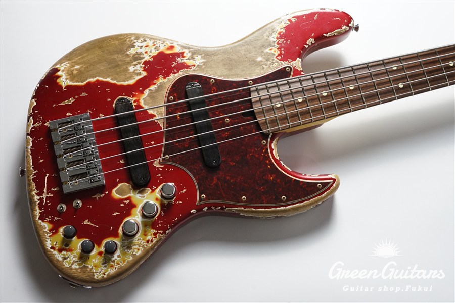 Xotic XJ-1T 5st - Dark Candy Apple Red / Super Heavy Aged / Alder