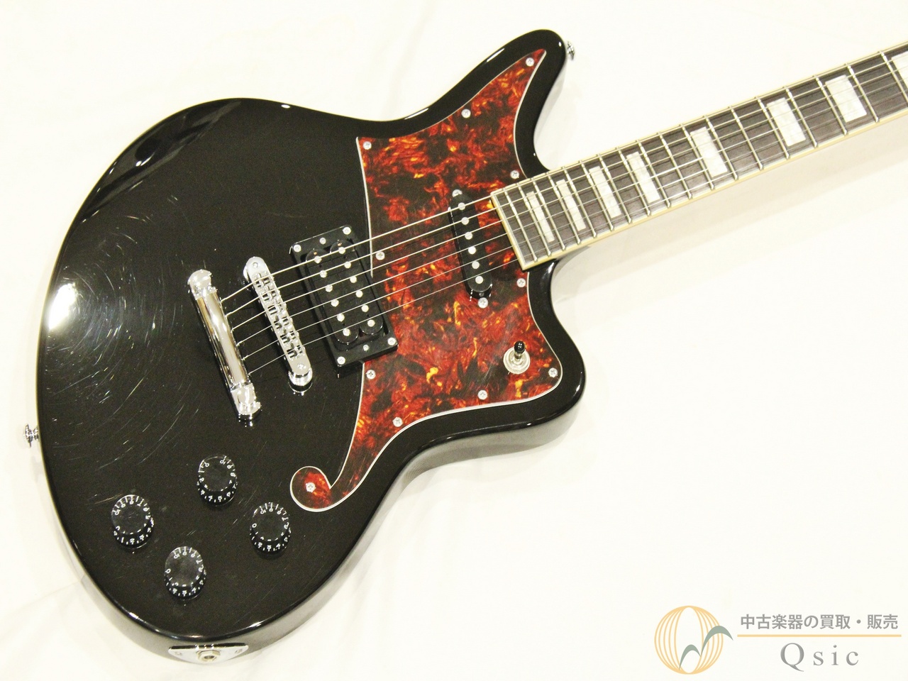 D'Angelico Premier Bedford Offset HS With Stoptail BLK 【返品OK