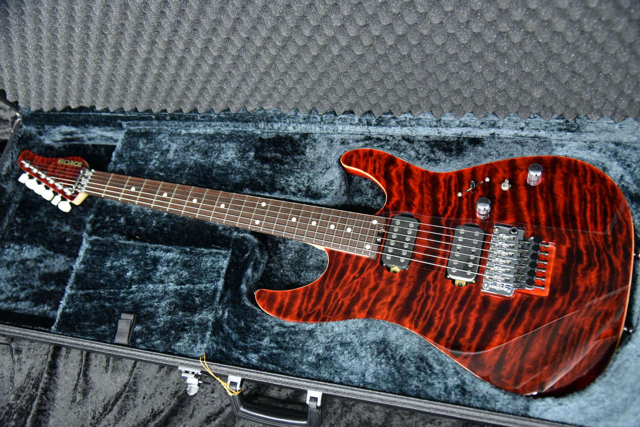 SCHECTER EX-24-CTM-FRT BKTQ レフティモデル 超希少 SCHECTER EX-24-CTM-FRT BKTQ レフティモデル 超希少
