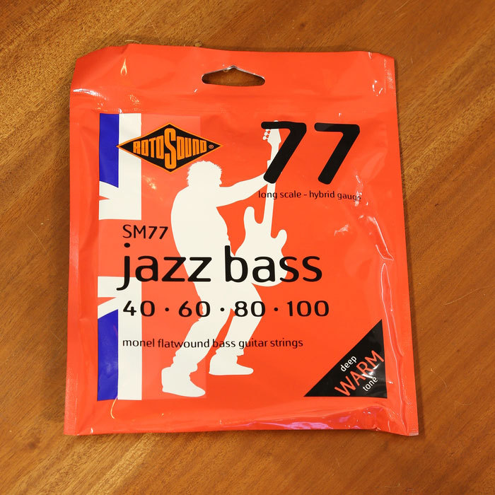 ROTOSOUND Jazz Bass 77 Hybrid Monel Flatwound, SM77 (.040-.100)(新品/送料無料 ...