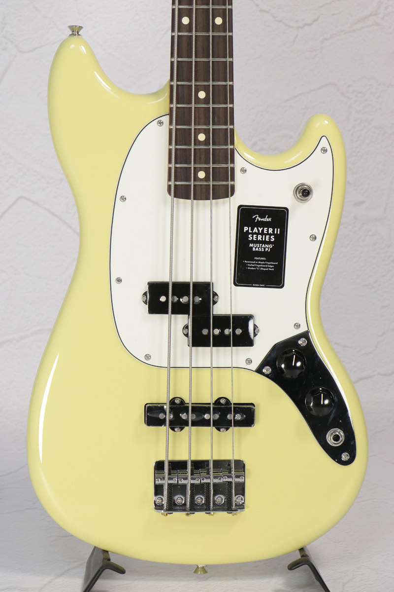 Fender Player II Mustang Bass PJ Rosewood Hialeah Yellow 【S/N
