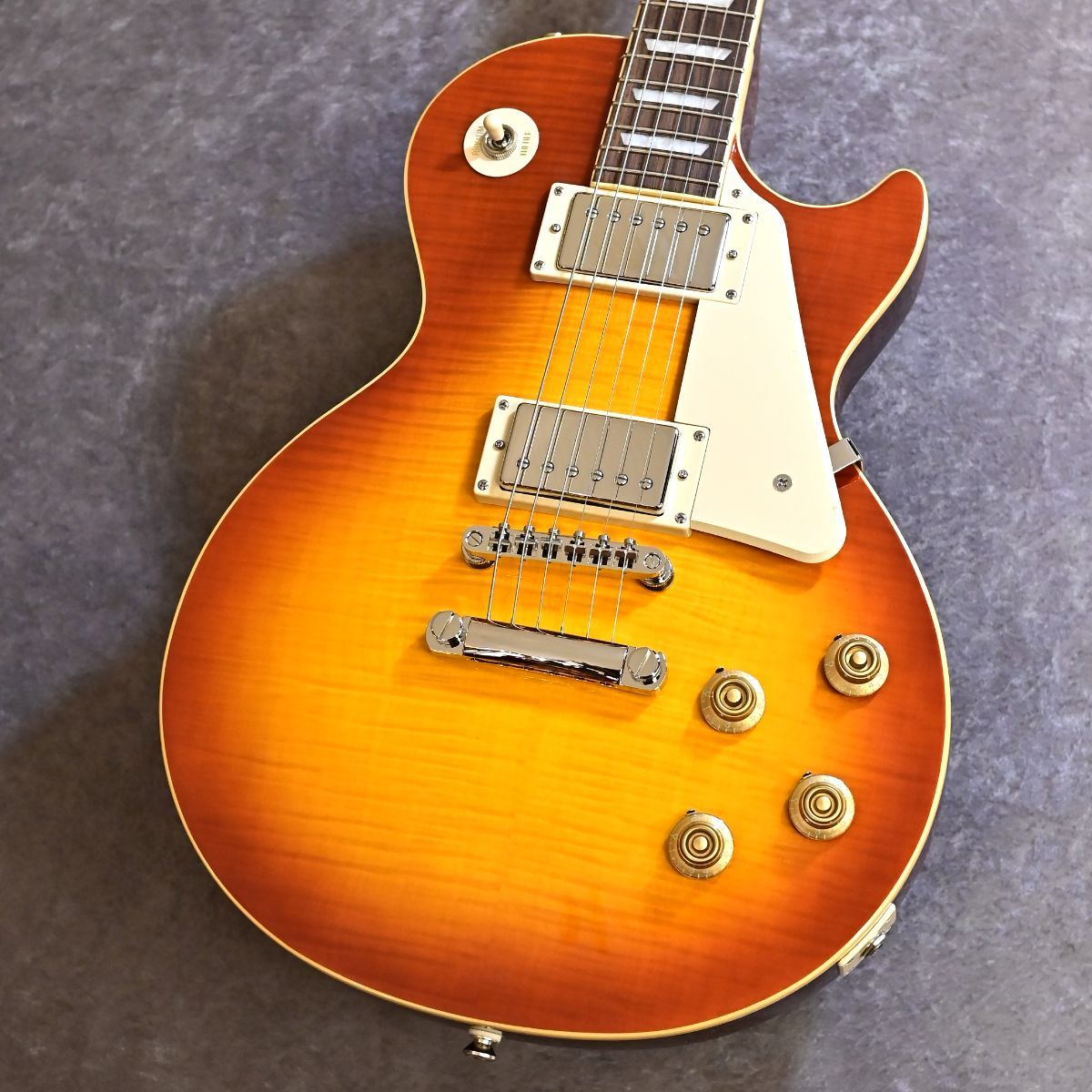 【あごる様】Epiphone レスポール スタンダード トラ目 サンバースト Epiphone Les Paul Standard 50s Figured Top Washed Cherry