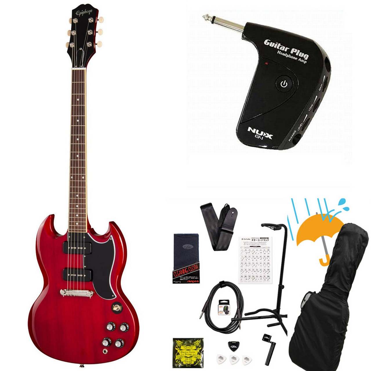 Epiphone Inspired by Gibson SG Special P-90 Cherry Red エピフォン