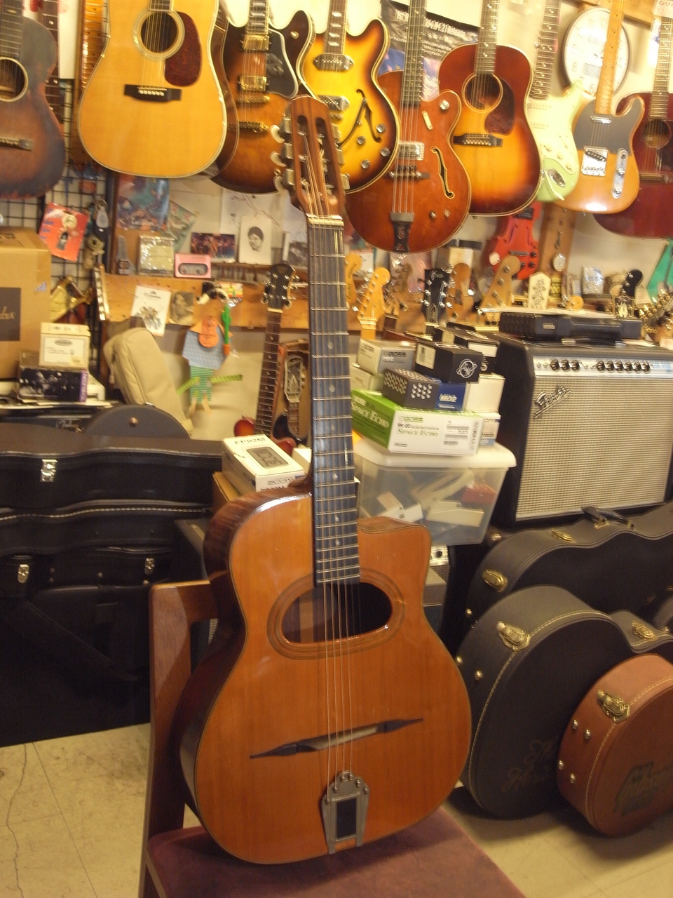 マカフェリタイプDホールギター（メーカー不明）※ジャンク マカフェリタイプDホールギター（メーカー不明）※ジャンク 【公式通販】