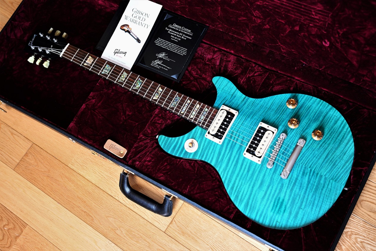 Gibson Custom Shop Tak Matsumoto DC Aqua Blue 2nd（中古）【楽器 