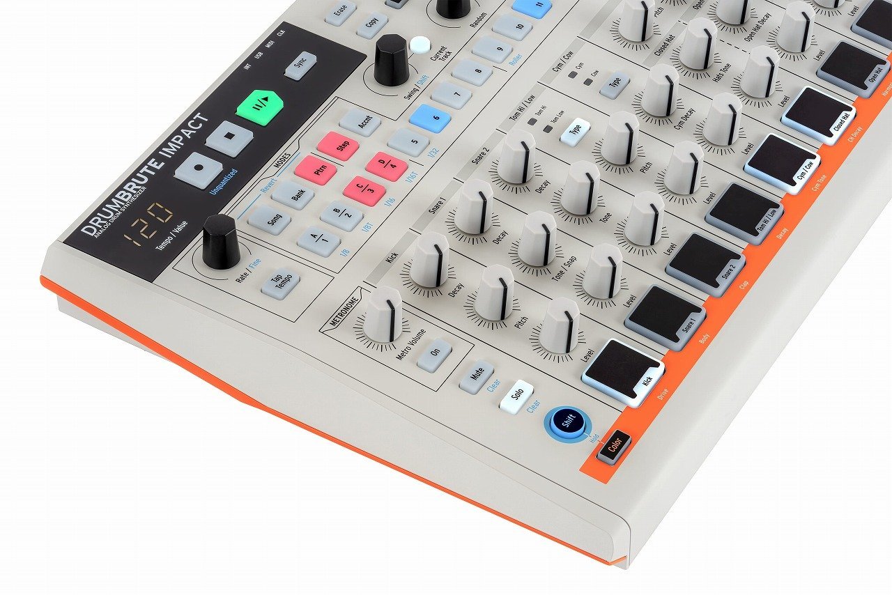 Drumbrute Impact 1984 アナログドラムマシン Amazon.com: Arturia DrumBrute Impact 1984 Analog Drum