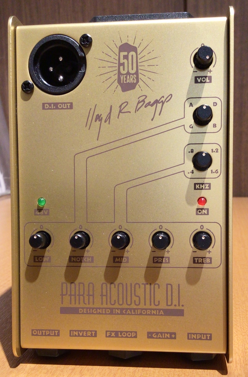 L.R.Baggs 50th Anniversary Gold Para Acoustic DI【国内300台