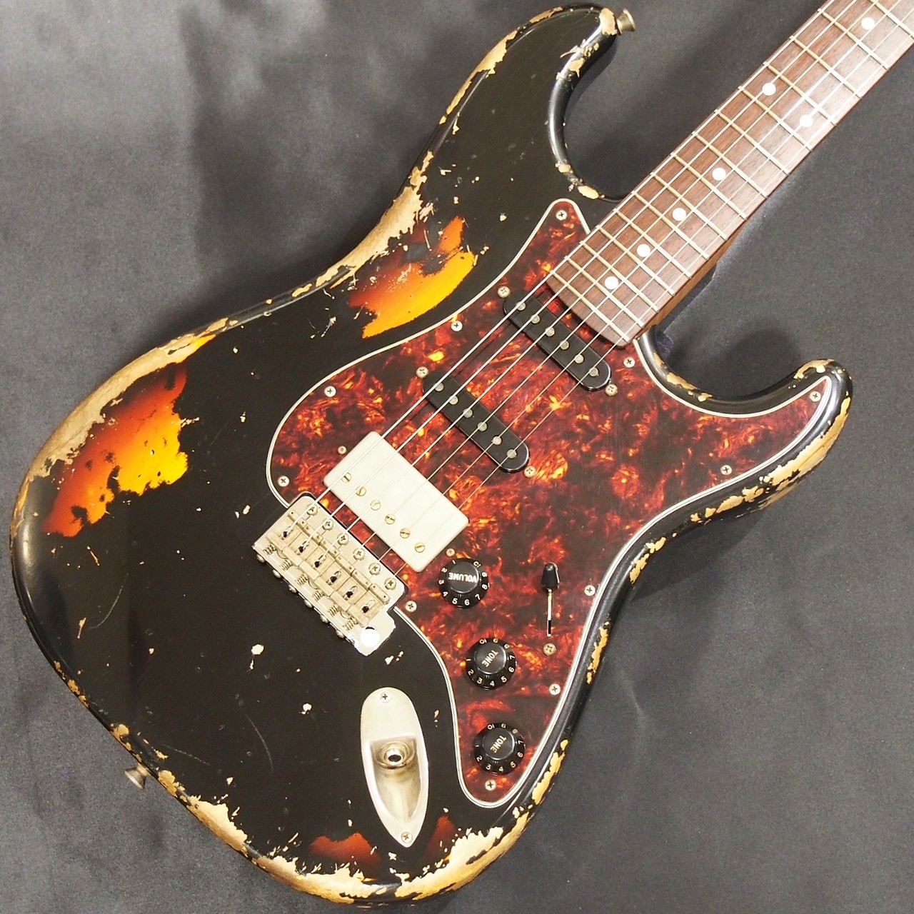 Xotic XSC-2 Black Over 3 Tone Burst Heavy Aged Alder【マルチ