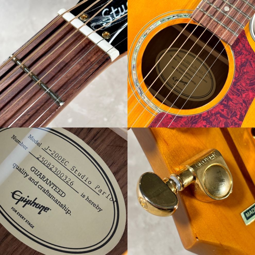 Epiphone J-200 EC Studio Parlor Vintage Natural 【フィッシュマンPU